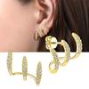 Irregular Claw Gold Color Earrings For Woman KTY