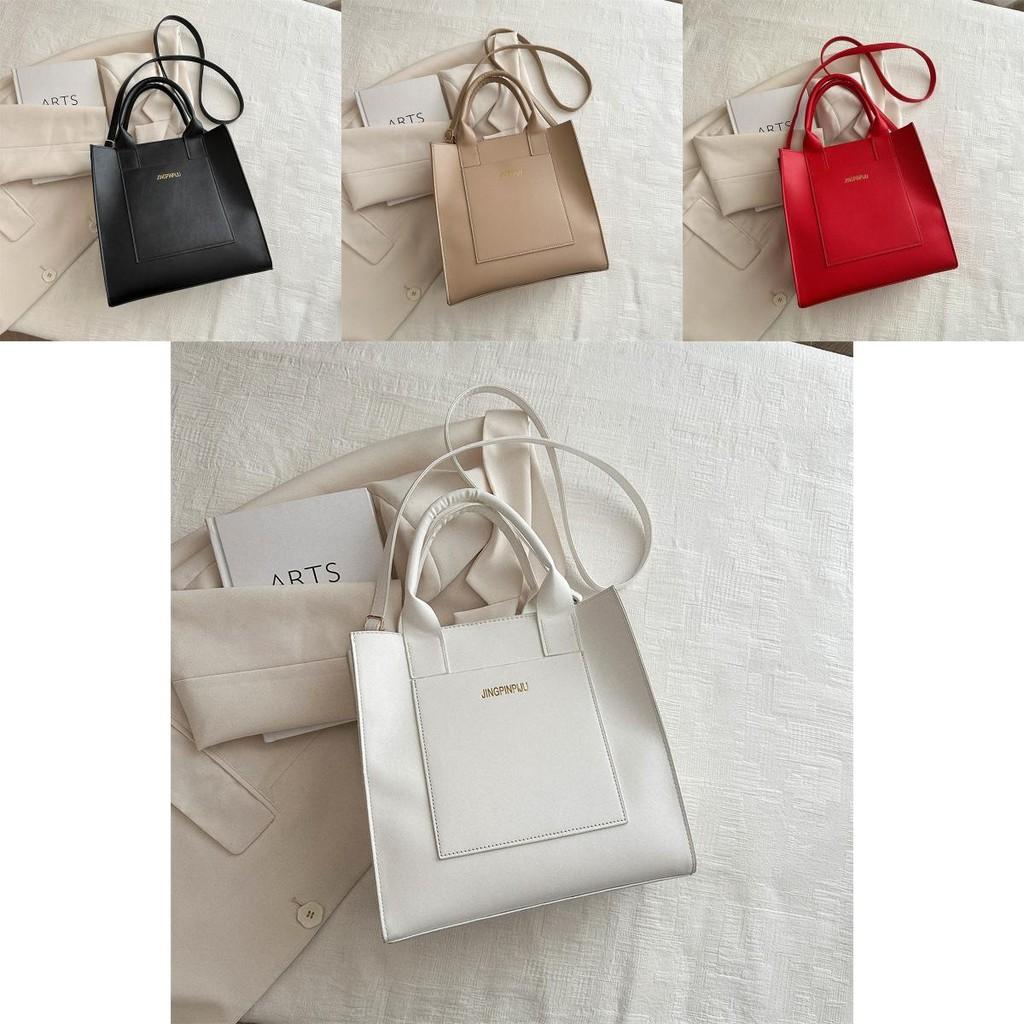Elegant 2024 New Large Capacity Simple Solid Color Shoulder Bag For Everyday Use And Work Essentials
