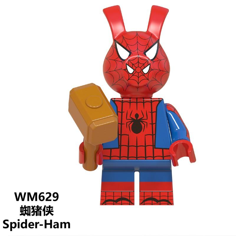 Compatible  Marvel Minifigures Miles Morales Gwen Stacy Spider-man Noir Building Blocks Toys WM6052