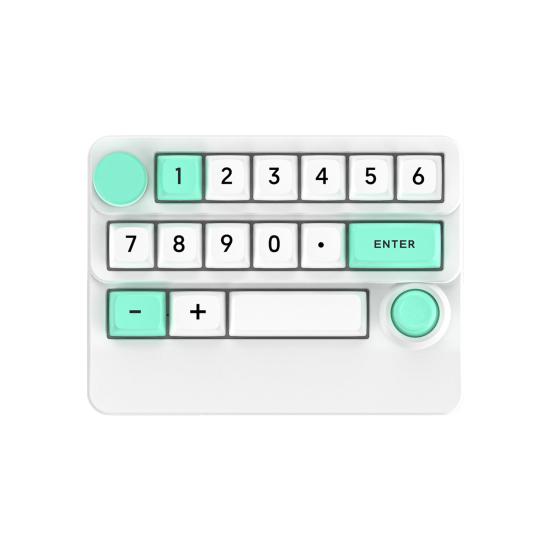 3 Modi Mini Kabellose Tastatur mit RGB-Hintergrundbeleuchtung Makroprogrammierbar 15 Tasten Hot-Swap DIY Einhändige Gaming Mechanische Tastatur PC-Zubehör