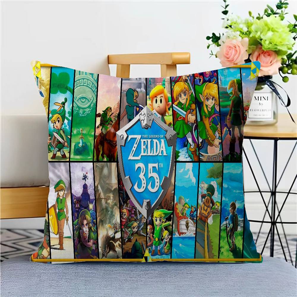 The Legend Of Z-Zeldas Game Cushion Cover Inches Farmhouse Decor Home Throw Pillow Covers For Couch Decorations
