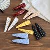 Girl Hairpin Dot Print Stable Grip No Damage Hair Pin Anti-slip Teeth Side Bang Hair Clip Summer Style Hair Accessories