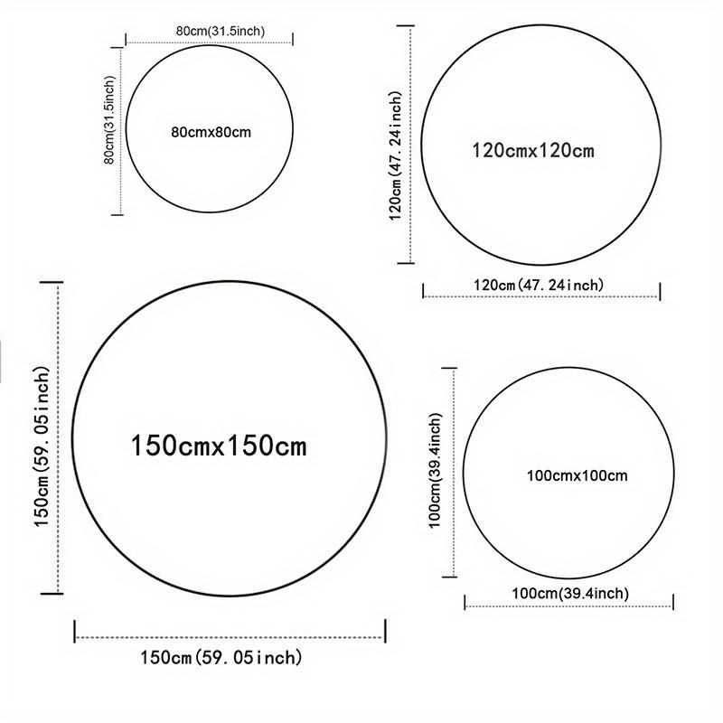 Kristall-Samt Niedlicher Lamm-Print Runder Teppich - Rutschfest, Weich & Langlebiges Polyester-Teppich für Schlafzimmer, Wohnzimmer oder Nachttisch-Dekoration, Gemütlich