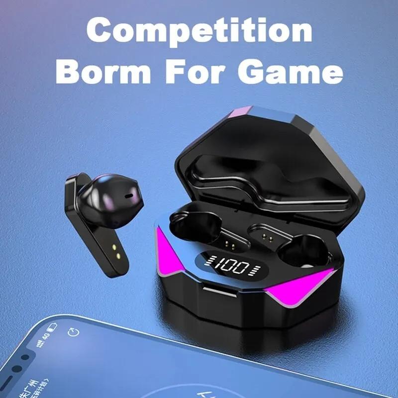 Gaming Earphone Wireless Bluetooth Earphone With Mic Bass Audio Sound 9D Stereo Music HiFi Headset For Gamer All Phones