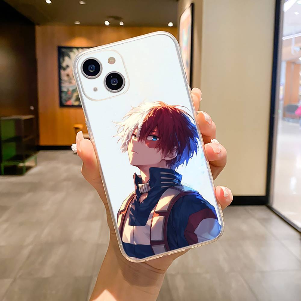 M-H-A-My Hero Academia Phone Case For iPhone17,16,15,14,13,12,Pro Max,16/15/14 Plus XS Soft Silicone Transparent Cover