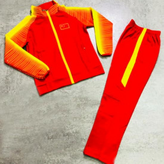 Unisex Chinese Team Quick-Dry Sportswear Set - Short-Sleeved Top and Shorts for Students and Sports Enthusiasts