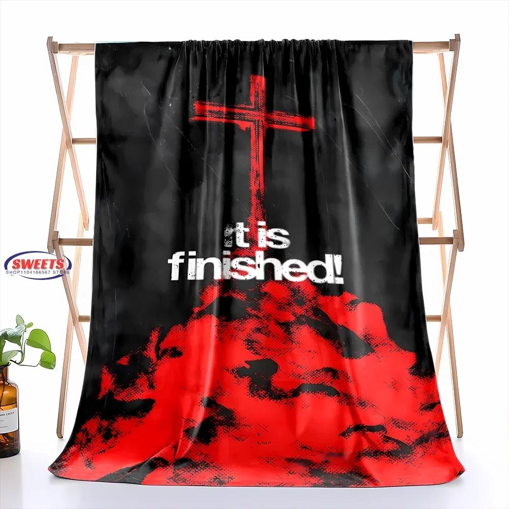 NO.2 6 Size Merciful Jesus Christian God Flannel Art Blanket, Sofa Bed Cover Four Season Soft Fluffy Quilt Blanket Flannel Throw