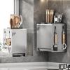 Stainless Steel Kitchen Knife and Utensil Holder