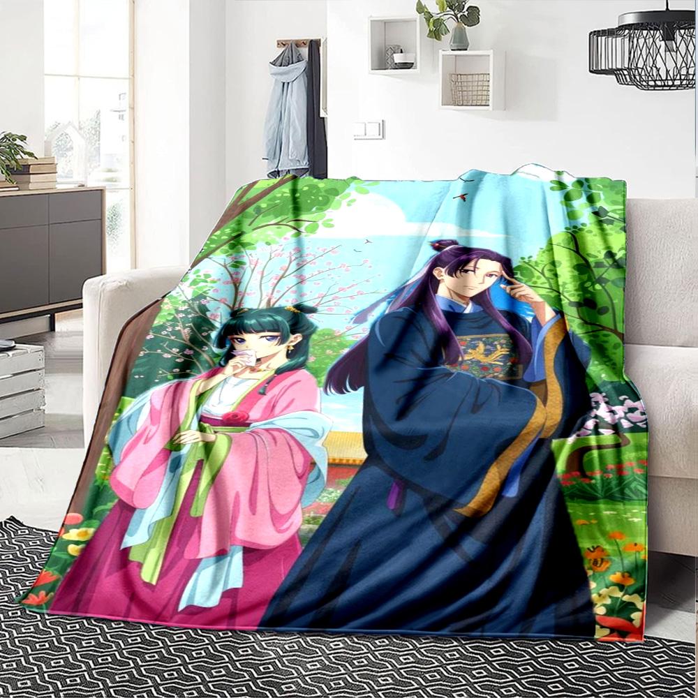 The Apothecary Diaries Print Flannel Blanket High Quality Warm Comfortable Cover for All Seasons Perfect for Gifts Home Decor