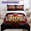 Vfb Fc Crest Printed Pattern Duvet Cover Set – Includes 1 Duvet Cover and 2 Matching Pillowcases Bedroom Decor Christmas Gifts