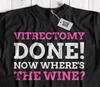 Unisex Funny Vitrectomy T-shirt Tops Tees Unisex Retina, Vitreous Eye Surgery Recovery Gifts