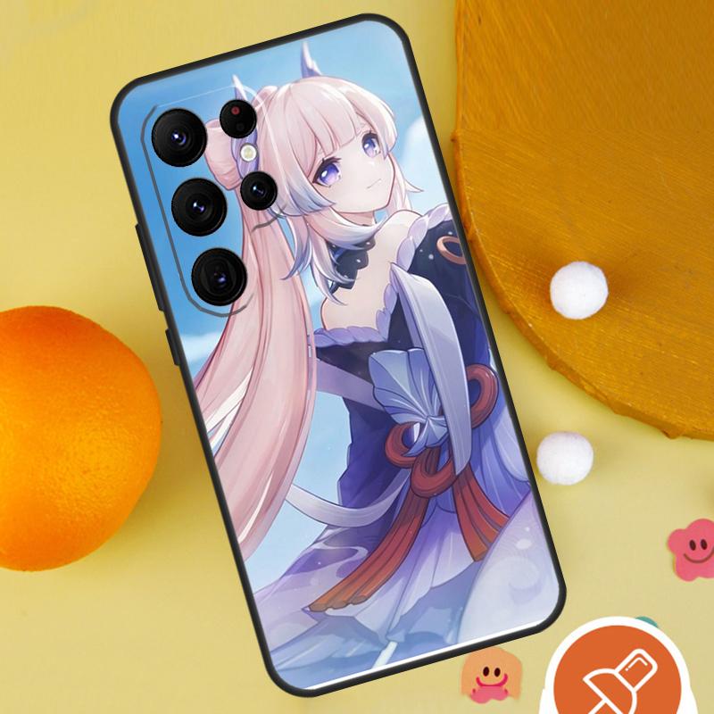 Coque de téléphone Sangonomiya Kokomi Genshin Impact Pour Samsung Galaxy S25 Ultra S24 S23 S22 S21 Ultra S9 S10 Plus S20 FE Housse Funda