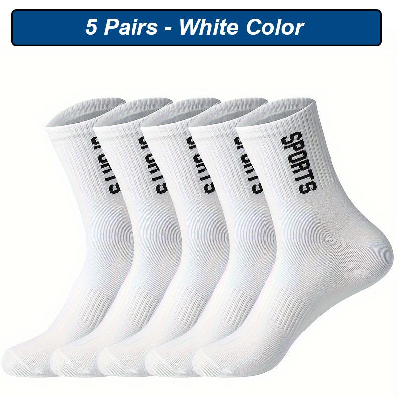 Breathable Men Socks 5 Pairs Sports Socks Man Casual Athletic Spring Autumn New For Male High Quality Plus Size Eur3845