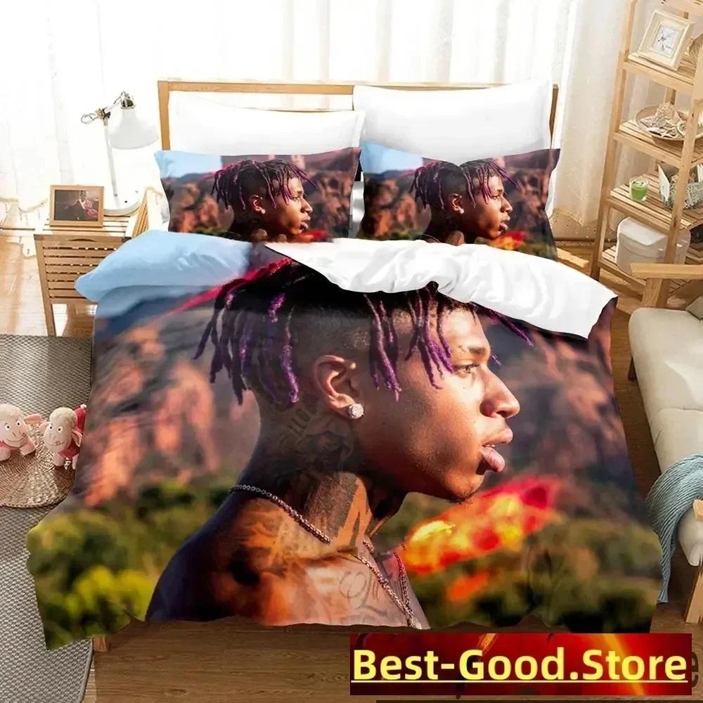 New NLE Choppa Rapper Bedding Set Duvet Cover Full Queen King Size Pillowcase Bed Printed Bed Set Aldult Kid Bedroom Single Twin