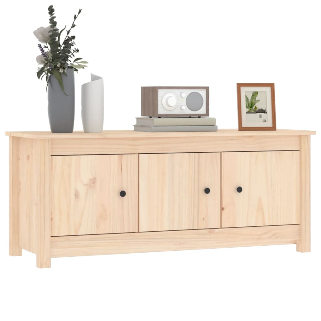 Shoe Cabinet 110 x 38 x 45.5 cm Solid Pine Wood