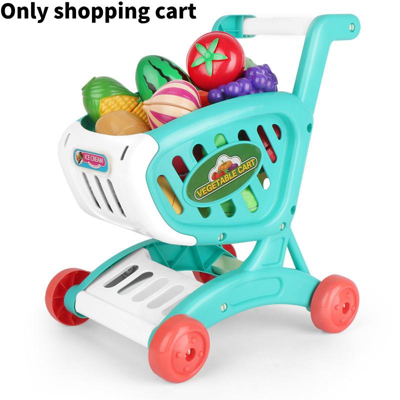 durable Plastic Shopping Cart For Kids Role Play Supermarket Child Development Fun