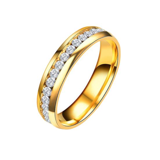 Health Care Weight Loss Fat Burning Slimming Magnetic Ring Rhinestone Jewelry