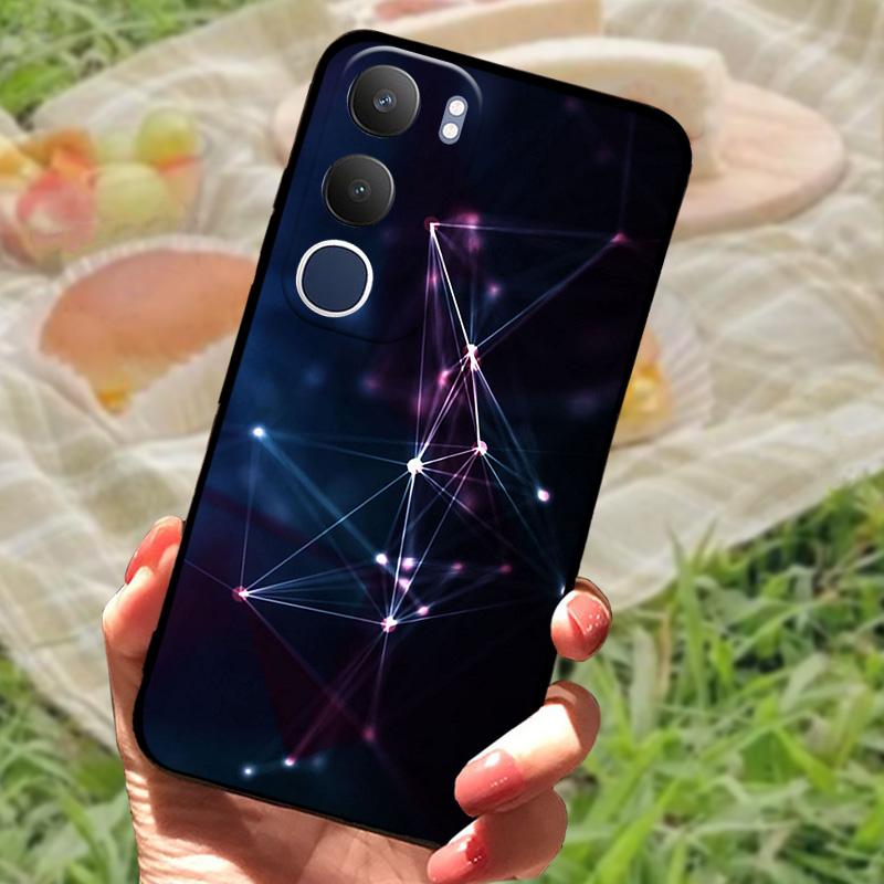 For Vivo Y19s Case V2419 New Fashion Color Painted Silicone Phone Cover For VIVO Y19S 4G Shockproof Protective Coque Bumper