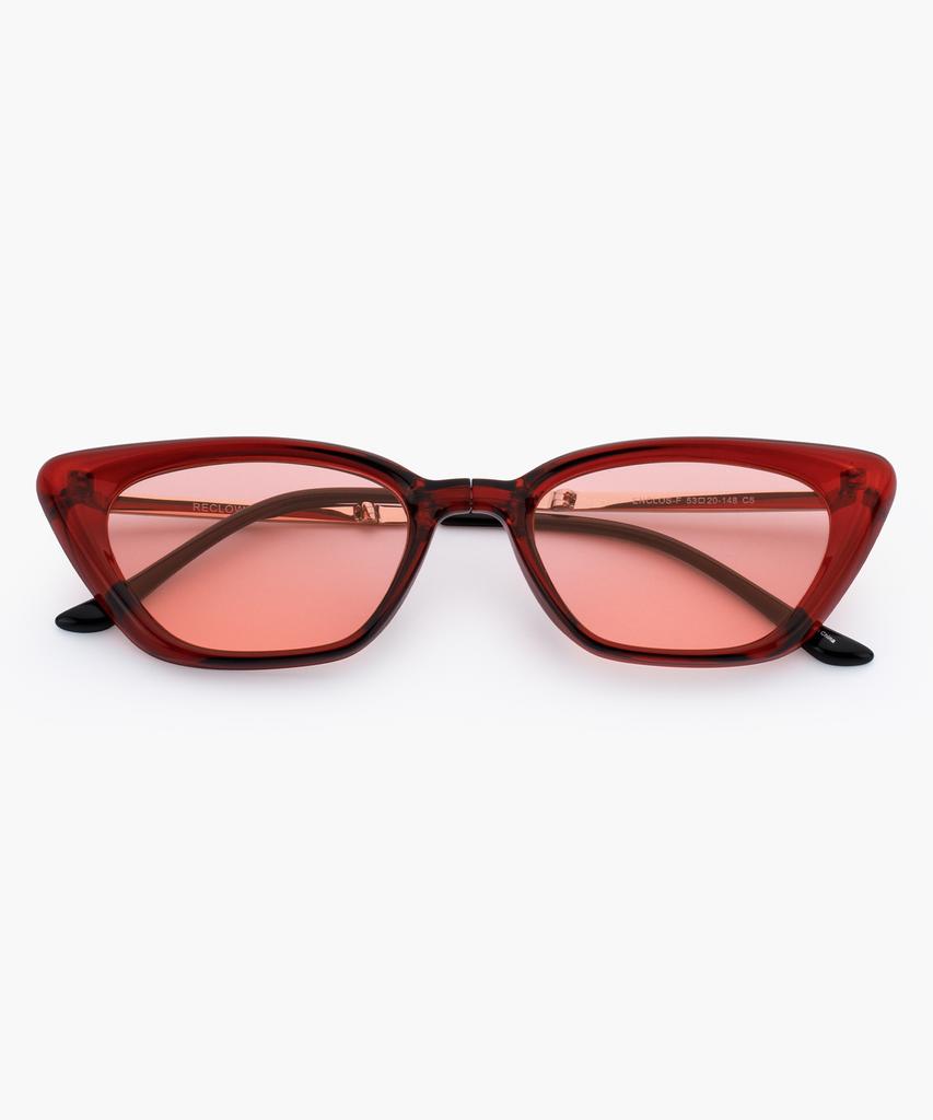 Likkeullou Rc Enclos F Folder Sunglasses Wine