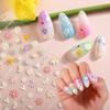 Nail Art Stickers Embossed Flower Daisy 5D Nail Sticker Car