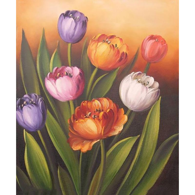 5D DIY Diamond Painting Flower Cross Stitch Kit Art Painting Rhinestone Mosaic Diamond Embroidery Home Decoration Gift