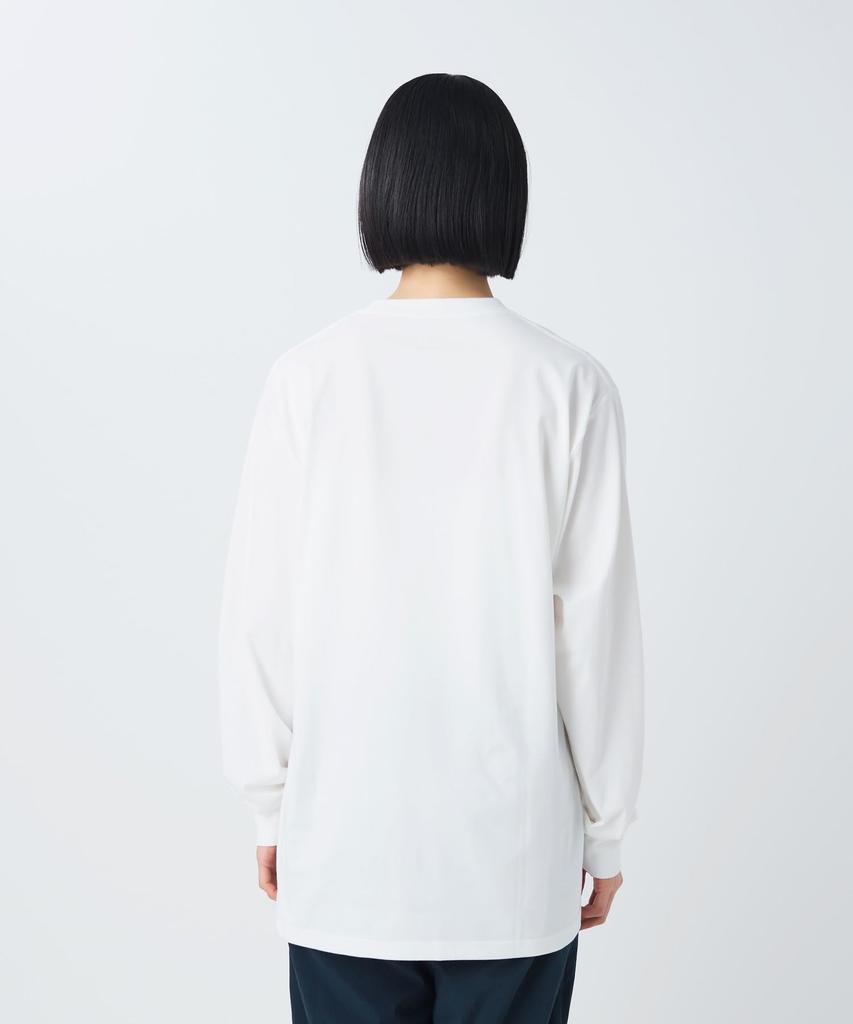 Enjoy Camping Long Sleeve OFF Size M [Snow Peak] T-Shirt TS-26SU001 Long-sleeved T-shirt, Men's/Women's, WHITE,
