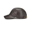Northwood High Quality Cowhide Genuine Leather Baseball Cap Men Winter Snapback Trucker Cap