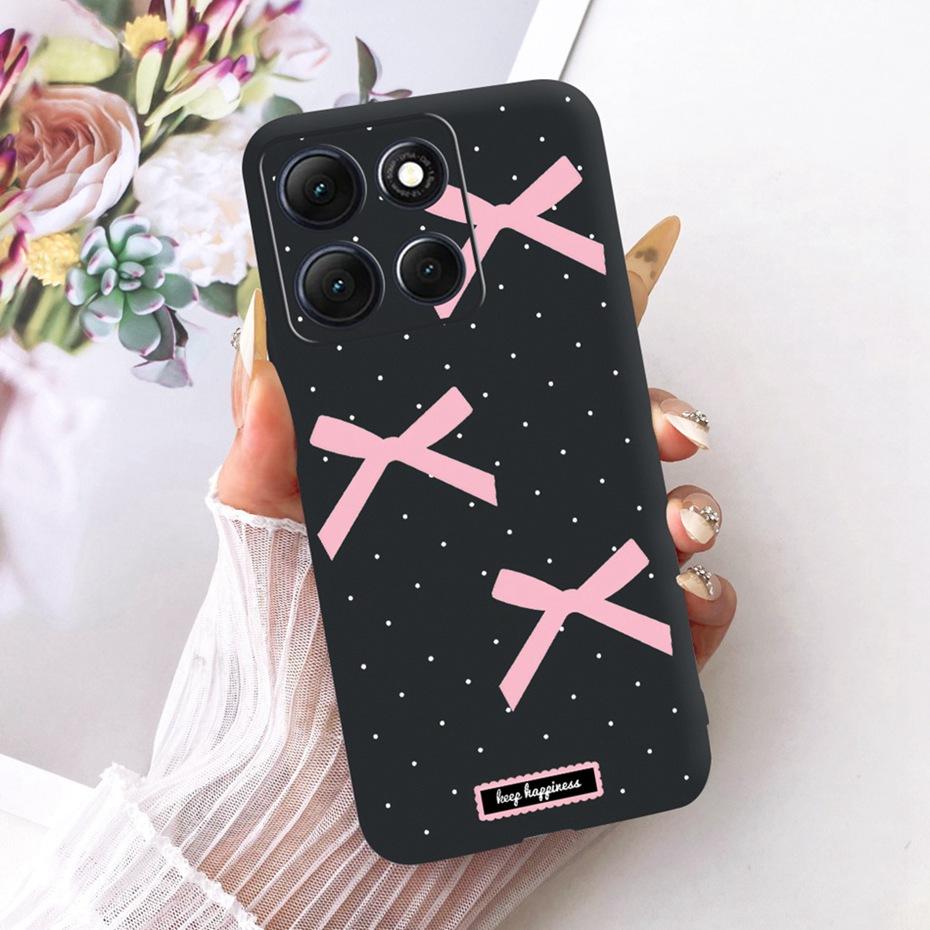 Fashion Crown Letter Case For Motorola Moto G86 G86Power Soft Black Silicone Back Cover For Moto G 86 G86 Power 5G Phone Cases