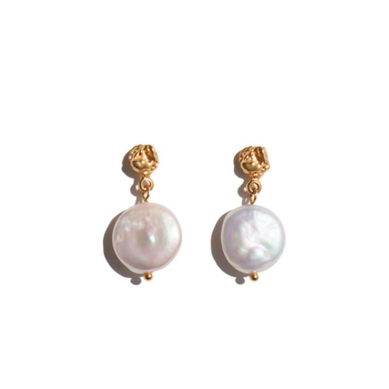 VERRYTASTE Crease with Pearl Earrings (Short)