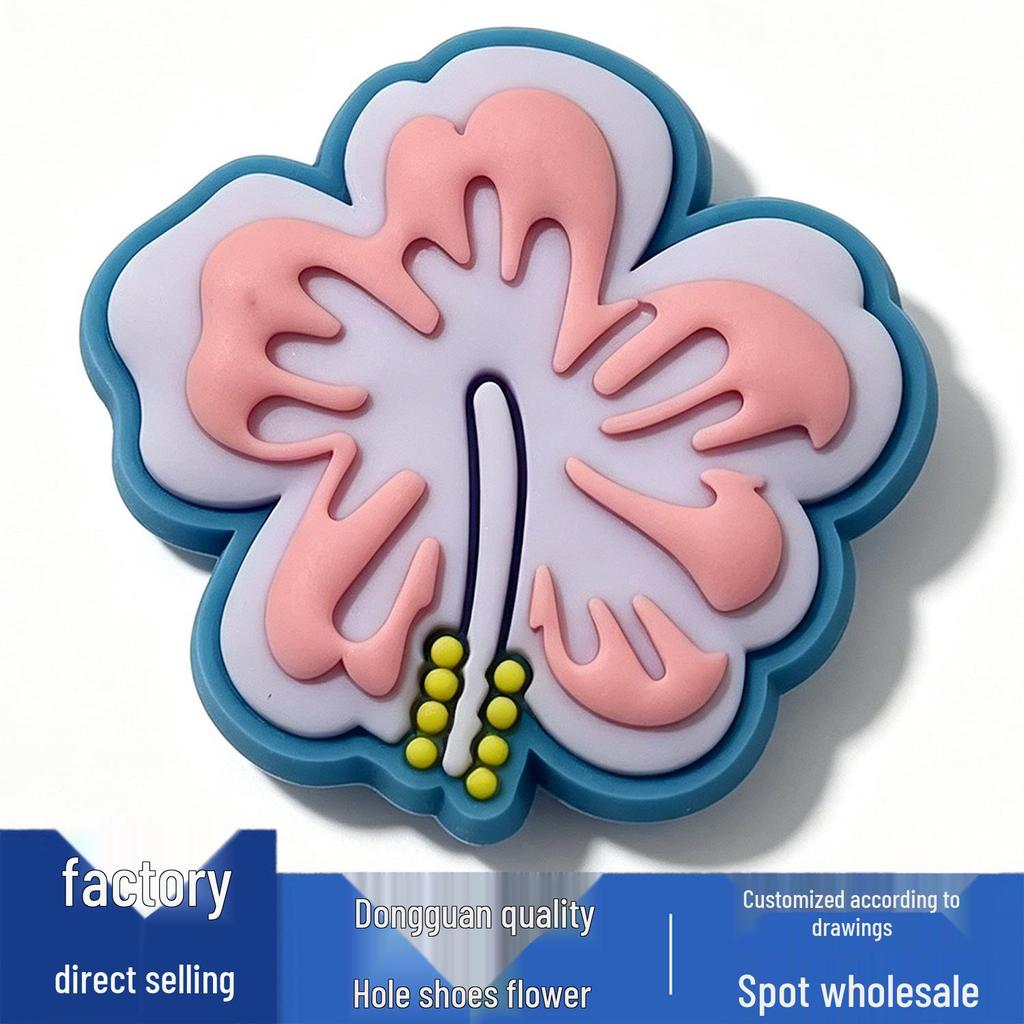 New Cute Flower Shoe Charms: Cool PVC Accessories for Crocs Clogs