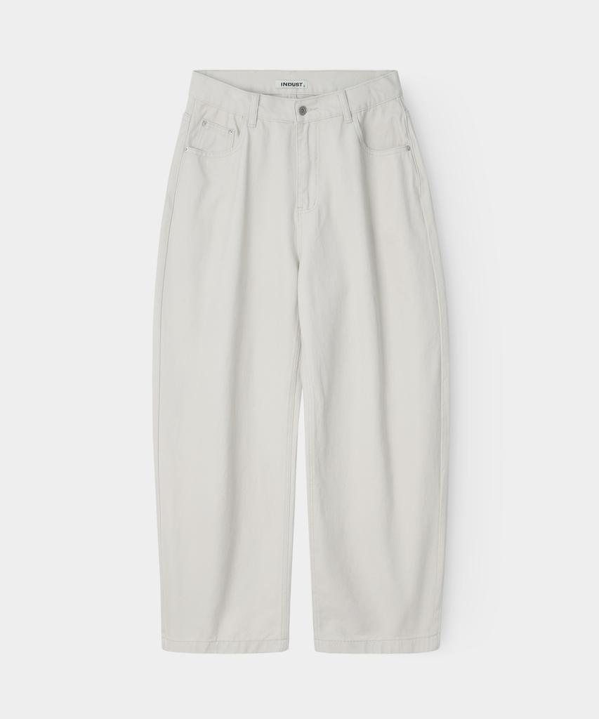 INDUST Barrel Fit Curved Wide Pants_Navy