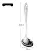 ZISIZ 304 Stainless Steel Long Handle Ladle Set