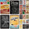 Pizza Vintage Metal Sign Tin Sign Vintage  Decoration Plaque Home Wall Decor Bar Sign Home Decor Poster Drop Shipping