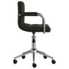 Office Chair Swivel Black Faux Leather