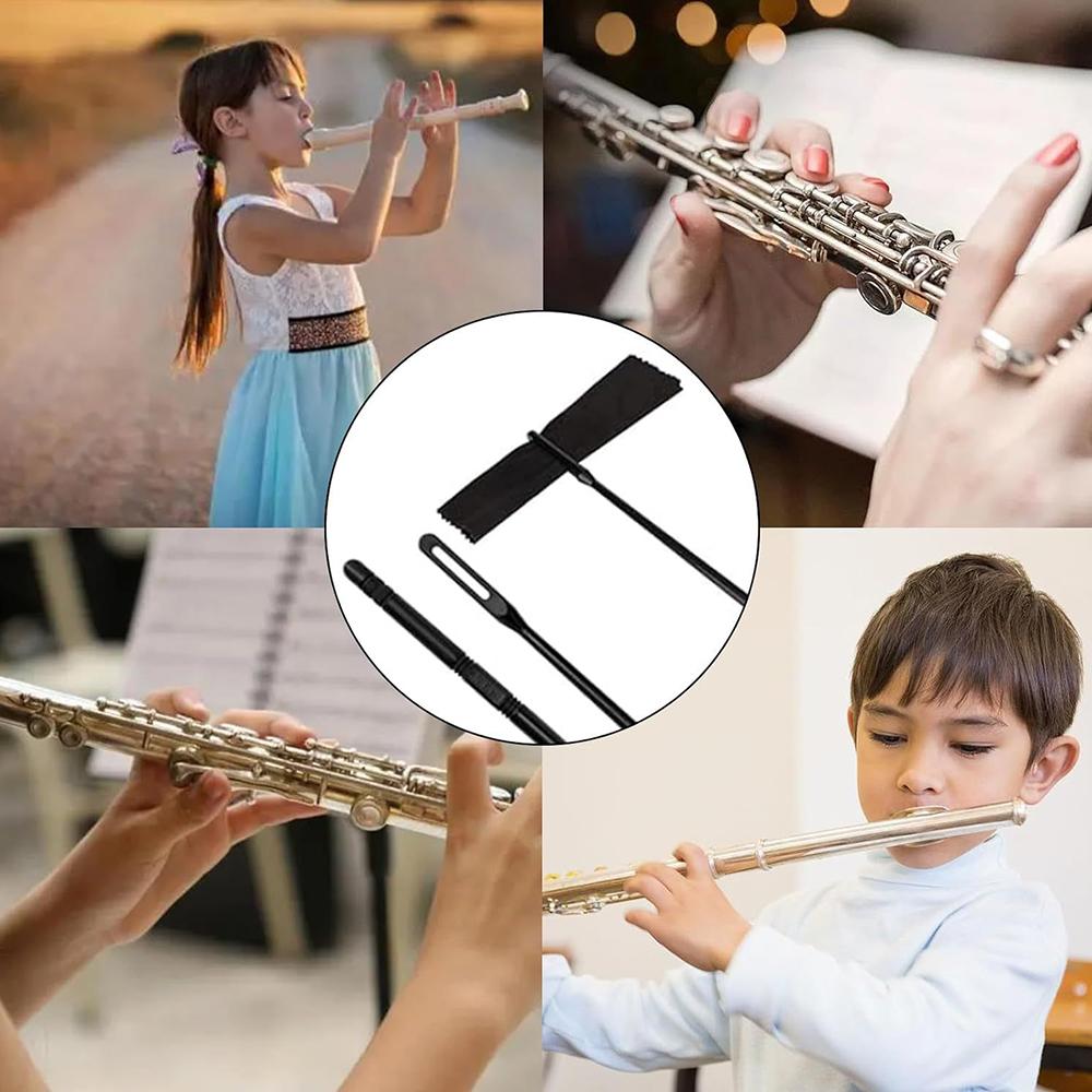 6 Piece Flute Cleaner Set Interior Care Tools for Wind Instruments