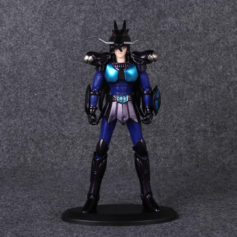 19CM Anime Saint Seiya Black Sanits Figure Multiple Models Standing Posture Animation Model Toys Gifts Collection Decoration