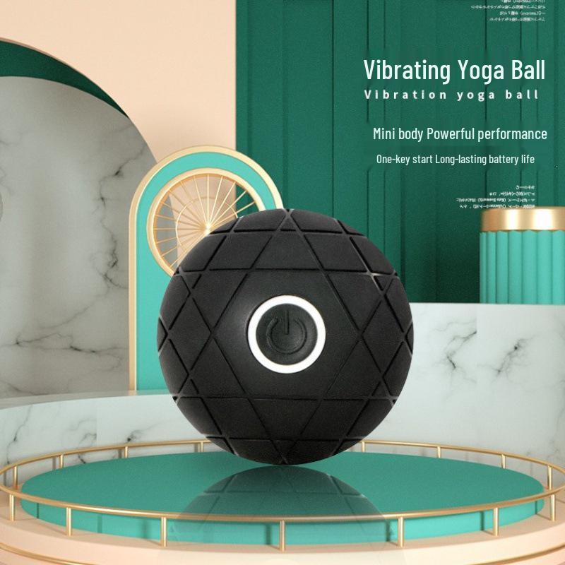 Rechargeable 3D Vibration Yoga Massage Ball for Muscle Relaxation