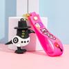 Anime Movie Kpop Demon Hunters Girls Derpy Keychains 3D Stereo Doll Cute Tiger Action Model Toy Collection Gifts