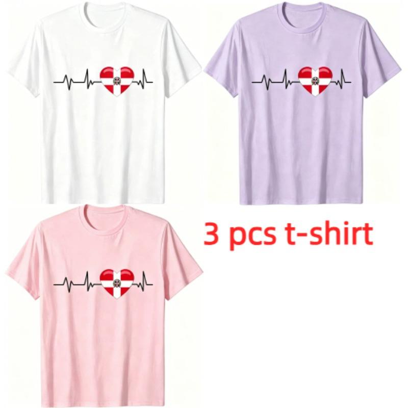 Ich liebe Österreich Muster Print Herren T-Shirt Sommer Herren und Damen Freizeitmode Oberteile Herren Kurzarm T-Shirt Oversize Kleidung