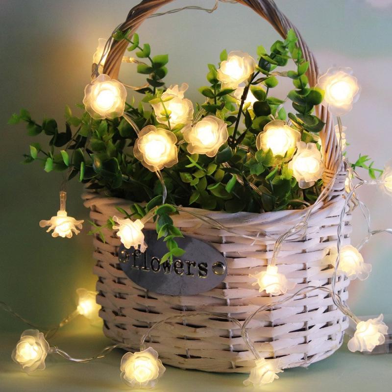 LED Soft Rose String Lights: Colorful Decorative Lights for Weddings & Photography