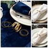 Metal Circle Napkin Ring Stainless Steel Tableware Holder Durable Round Napkin Holder for Dining Table Decoration and Event Use