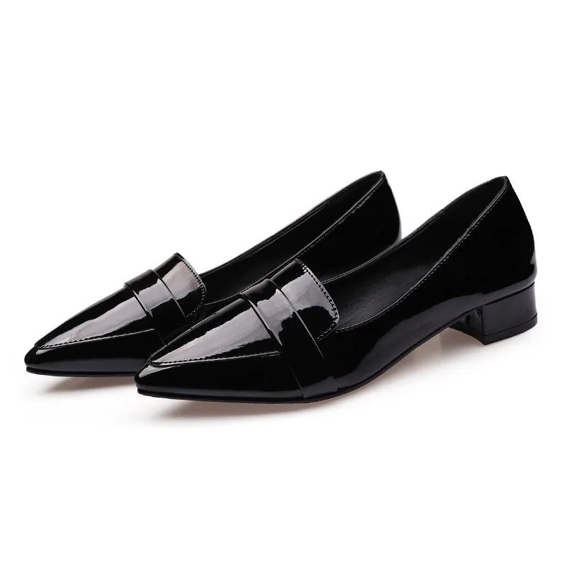 Platte Schoenen Dames 2019 Luxe Designer PU Leer Zwart Dames Flats Lage Instap Zachte Dames Werkschoen Vrouwelijk Zapatos Mujer
