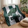 Philadelphia Eagles Flannel Fleece Blanket Cozy Warm Throw Blanket For Couch Bed Travel All Season Use