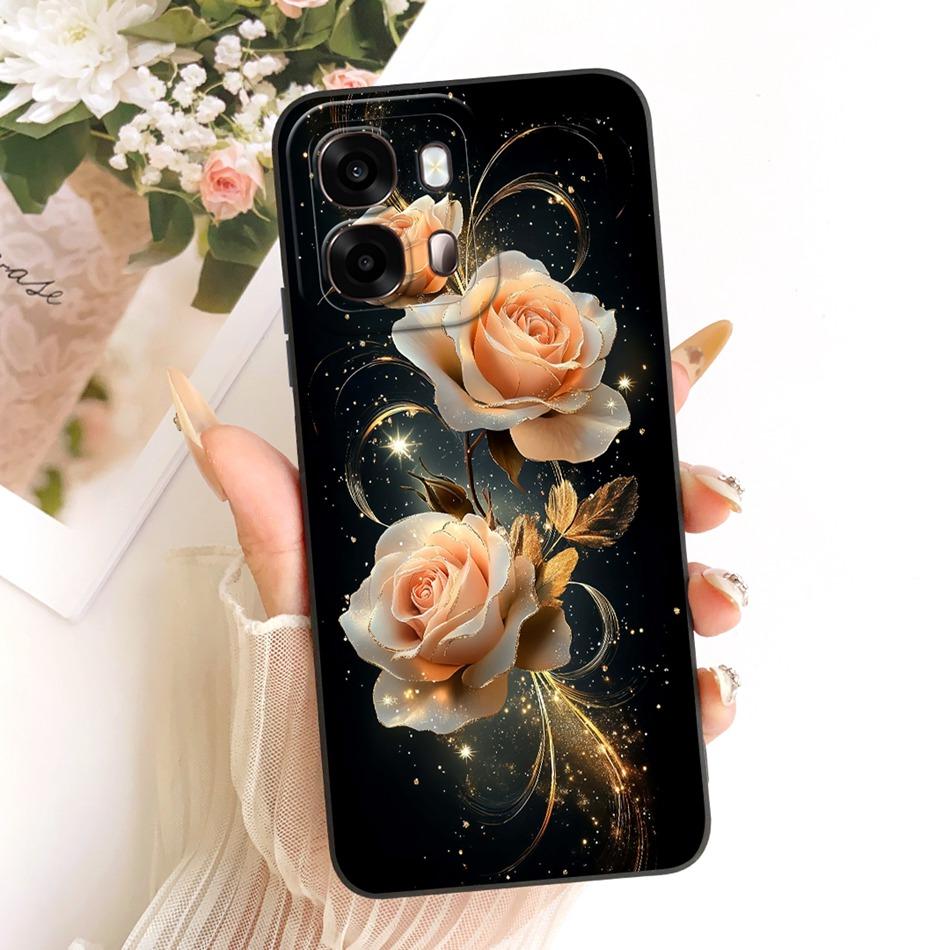 For Oppo A6s CPH2789 Cute Cat Flower Cartoon Phone Case For Oppo A6s 4G CPH2815 OppoA6s A 6S 5G Soft Silicone Covers Bumpers