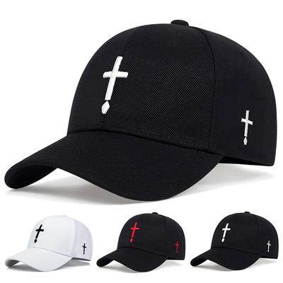 Mode Waterdrop Kreuz bestickte Baumwolle Baseballkappe Outdoor Sports Casual Hut Frühling und Herbst Reisehüte Hip Hop Caps Zubehör
