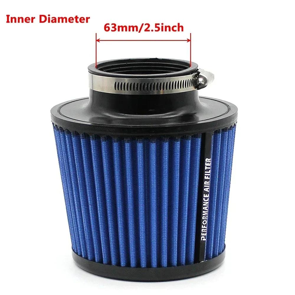 63/76/89/101mm Universeel Auto Luchtfilter Hoge Flow Kegel Koude Luchtinlaat Filter Auto Modificatie Accessoires Luchtfilter Gaas Kegel