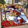 Weihnachts-Poinsettia-Schneemann-Teppich für Wohnzimmer Heimdekor Sofatisch Große Flächenteppiche Schlafzimmer Bettvorleger Eingangsmatte
