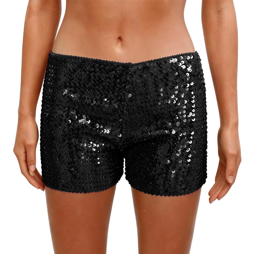 Women's Fashion Sequin Slim-Fit Low-Waist Versatile Hot Pants