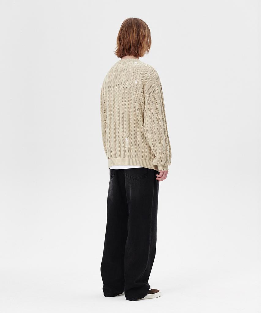 MAHAGRID Blessed Mesh Knit Beige(Mg2Esmk601A)
