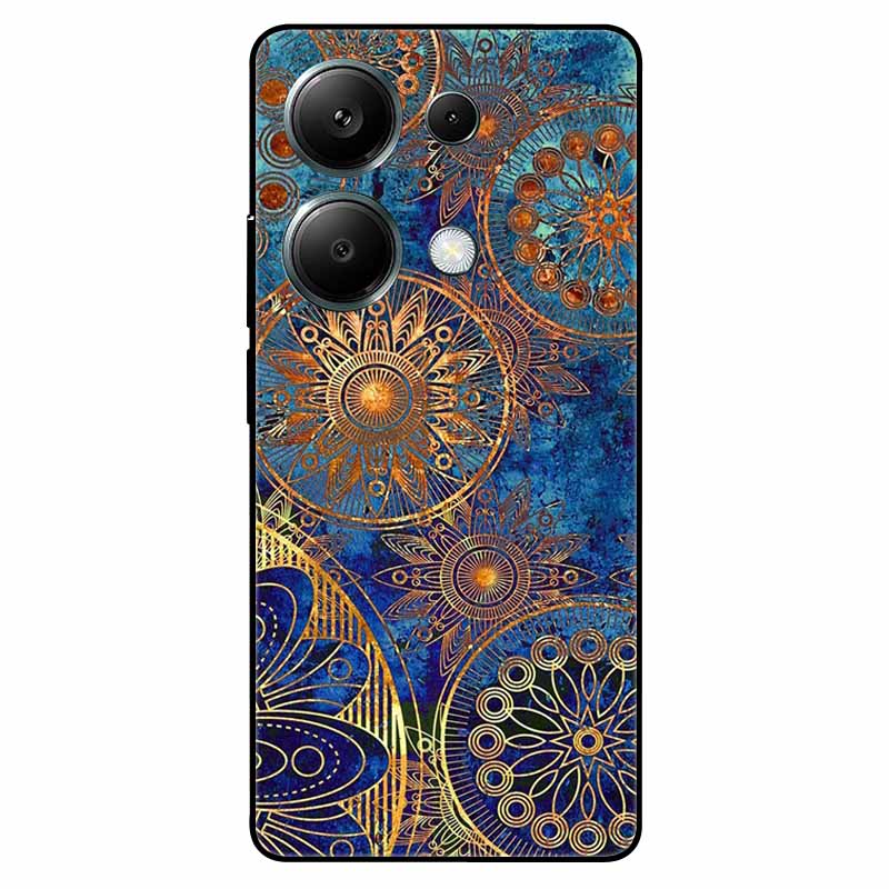 For Redmi Note 13 Pro 4G Case Global Silicon Fashion Space Wolf TPU Painted Coque Funda for Xiaomi Redmi Note 13Pro 4G Cover